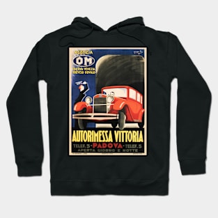 Autorimessa Vittoria Italy Padova Vintage Car Hoodie